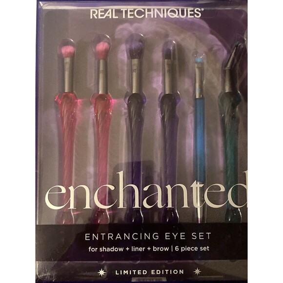 🔥 Real Techniques ~ 6PC Enchanted Entrancing Eye Makeup Brush Set ~ NEW In Box! - Picture 1 of 3